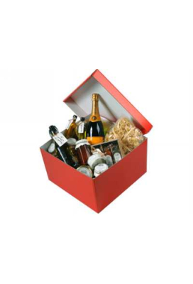 Luxe Geschenkdoos Torino Zilver Mat 25x25x20cm Los Model