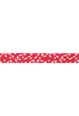 Kerst Krullint Christmas Candy Red 15mm x 100 meter
