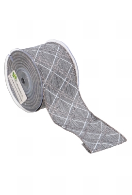 Luxe Stoflint Fella Donker Zilver & Zilver Glitter 65mm x 10meter