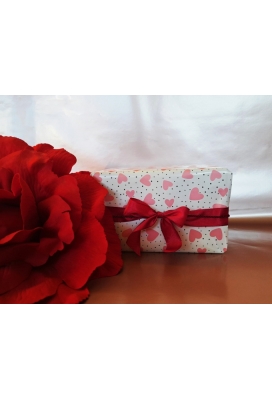 Geschenkpapier Coated Hearts 50cm x 100meter