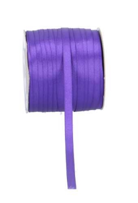 Satijn Dubbel Lint 6mm x 100 meter Donker Paars
