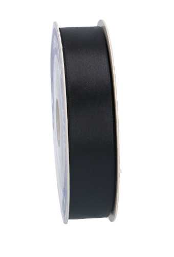 Satijn Dubbel Lint 25mm x 50 meter Zwart