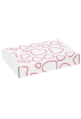 Brievenbusdoos Hartjes A6 16x11.5x2.8cm 10stuks