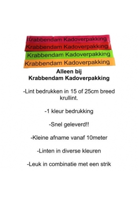 Breed Openings lint Lak Rood 25cm x 10meter