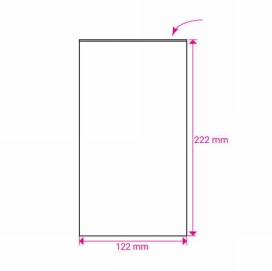 Cellofaan Zakjes Transparant 222x122mm 100stuks