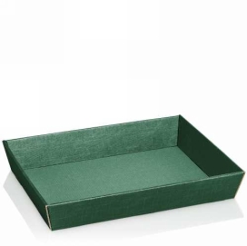 Geschenkdoos Korf Relief Groen 31.5x22x5.5cm 25stuks