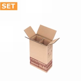 Wijnverzenddoos 2 fles & Interieur 40x20x11cm 20stuks