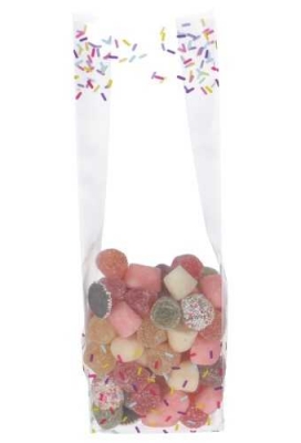 Cellofaan Zakjes Met Blokbodem Hagel 7x4x22cm 100stuks