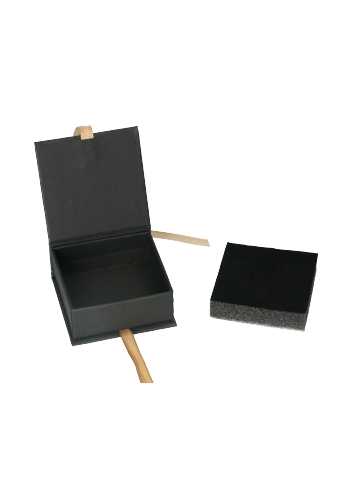 Sieradendoosjes Californie Zwart & Lint 7.2x7.2x3.5cm 20stuks