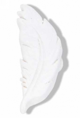 Sintdecoratie Pieten Veer Wit Met Plakker 1.5cm x 5cm 48stuks