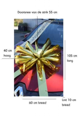 Magnum Bows Maxi Strik Metallic Groen Strik d60x105cm 20 Lussen