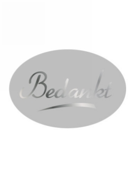 Etiketten Everyday Bedankt Zilver 3.7x2.5cm 500stuks