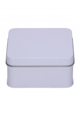 Blikken Wit Vierkant 8.7x8.7x4cm 1stuks