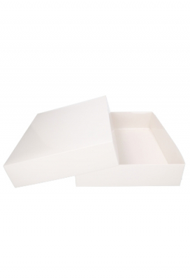 Geschenkdoos & Deksel Gaby Wit Blinkend 40x31x8cm 50stuks