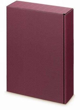 Wijndoos Modern Bordeaux 36x25x9cm 3 fles 25stuks