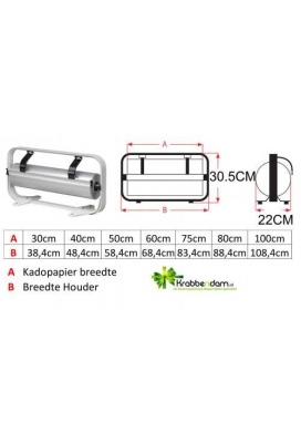 Papierrolhouder Staand Fabriano Kartelmes & Voet 80cm breed