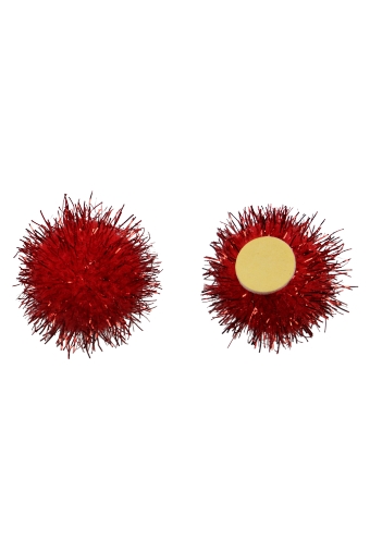 Pombows 25mm Rood met plakker 100stuks