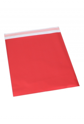 Kadozakjes Folie Mita Mat Rood & Plakstrip 10x13.5+3cm 100stuks