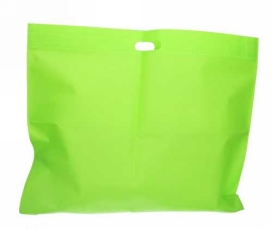 Draagtas Dongo Nonwoven Uitgesneden Handvat Groen 48x50cm 200stuks