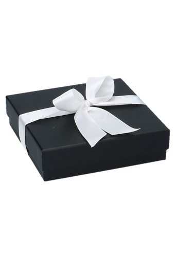Luxe Geschenkdoos & Lintgleuf Zwart Mat Bilbao 14.5x14.5x4cm 10st