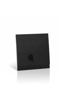 Kadobon & Envelop Love Zwart 12.5x12.5cm 10stuks