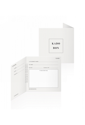 Kadobon & Envelop Love Naturel 12.5x12.5cm 10stuks