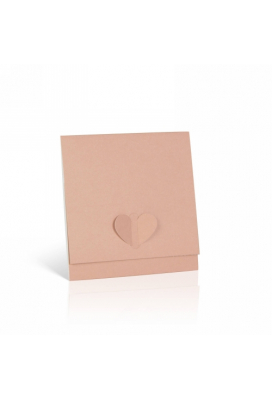 Kadobon & Envelop Love Naturel 12.5x12.5cm 10stuks