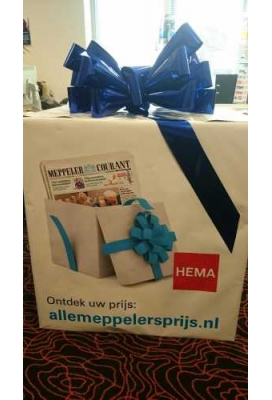 Magnum Bows Maxi Strik Metallic Blauw Strik d60x105cm 20 Lussen